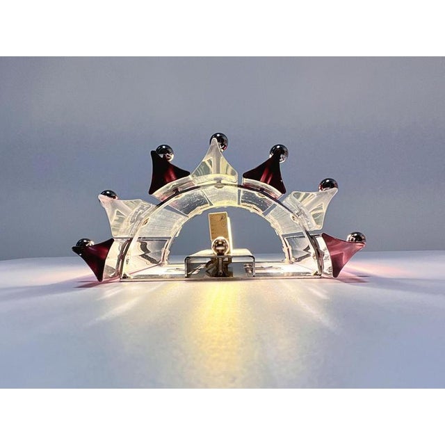 Italian Murano Glass Wall Sconces in the style of Venini, 1990s, Set of 2 For Sale - Image 15 of 16