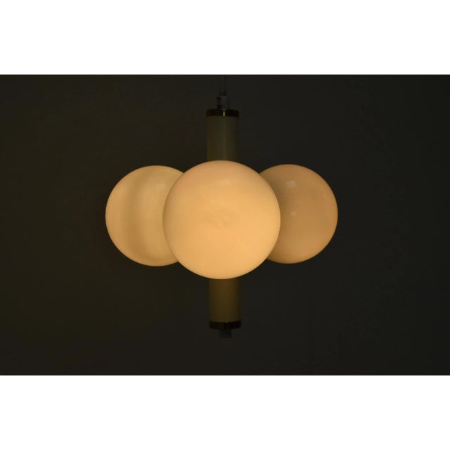 1970s Mid-Century Pendant Light attributed to Instala Decin, 1970s For Sale - Image 5 of 13
