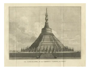 Shwemawdaw Pagoda in Pegu, 1800, Paper