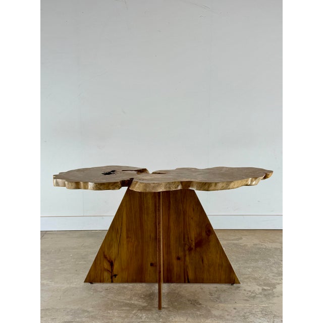 Confluence — Sculptural Live-Edge Wood Table For Sale - Image 4 of 6