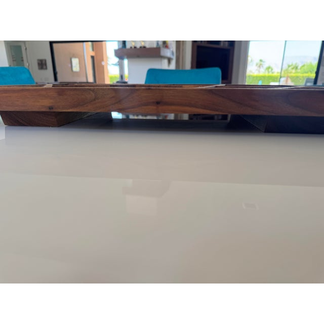 2010s Modern Eco-Friendly Walnut Wood Puzzle Tray Signed Limited Edition From Materious, Chicago For Sale - Image 5 of 12