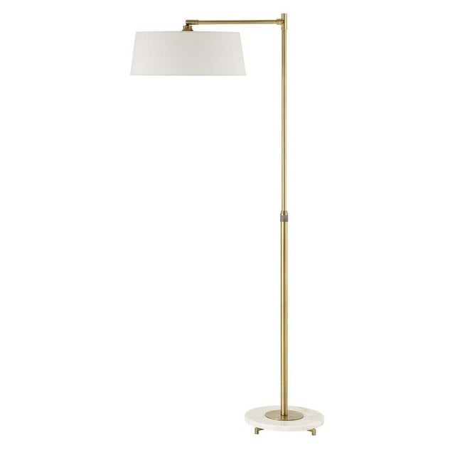 Brass Finish Floor Lamp For Sale In Sacramento - Image 6 of 7