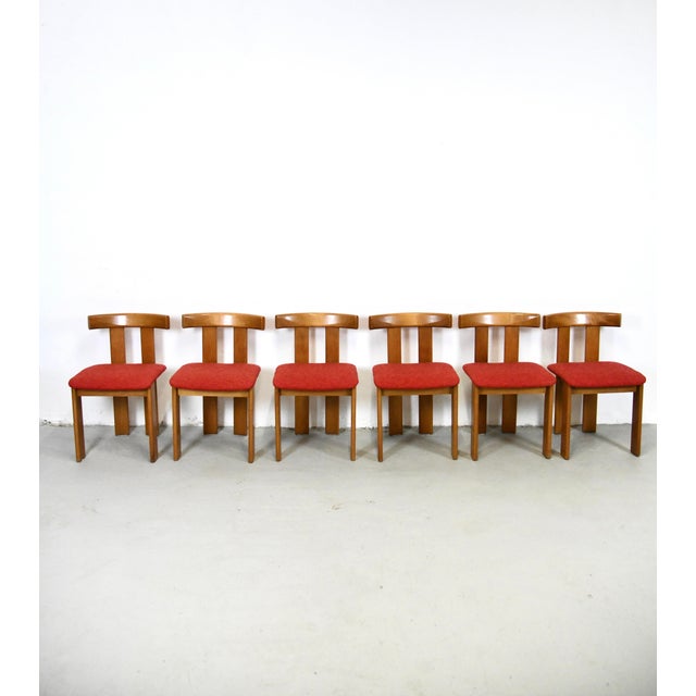 Vintage Dining Chairs by Luigi Vaghi, 1960s, Set of 6 For Sale - Image 4 of 9
