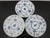 Royal Copenhagen Denmark 2162 Plain Blue Fluted Saucer Plate Set of 3 For Sale In Portland, OR - Image 6 of 6