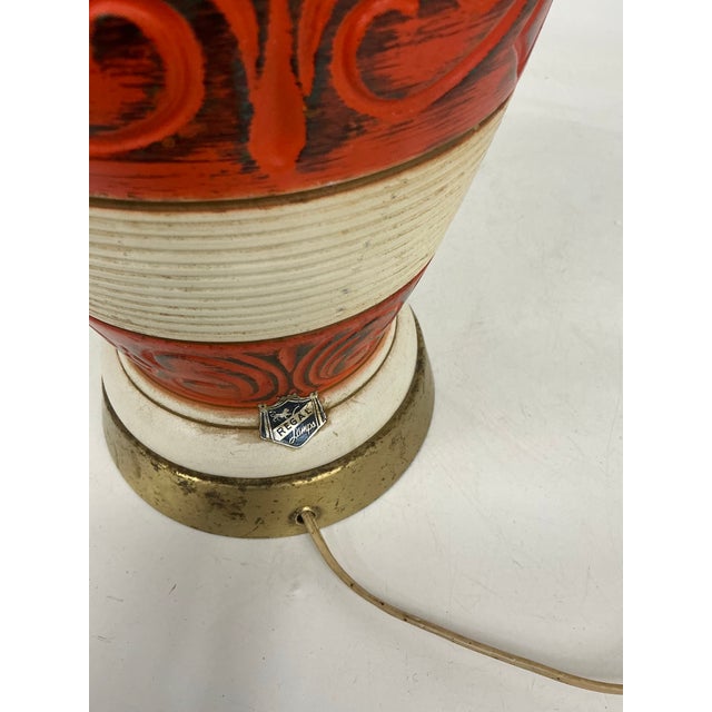 1960 Vintage Ceramic Table Lamps by Regal Lamps For Sale - Image 10 of 10