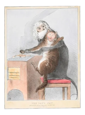 The Cat's Paw – Reform Bill! - Lithograph by J. Doyle - 1831 1831