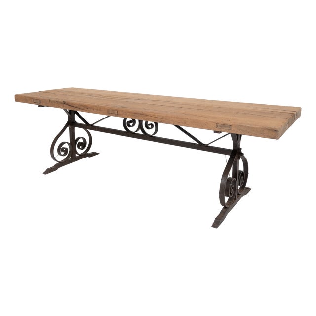 Antique French Oak Table, 1850 For Sale