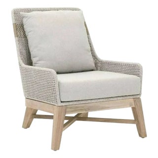 Tapestry Olefin Fabric Outdoor Club Chair by Essentials for Living For Sale