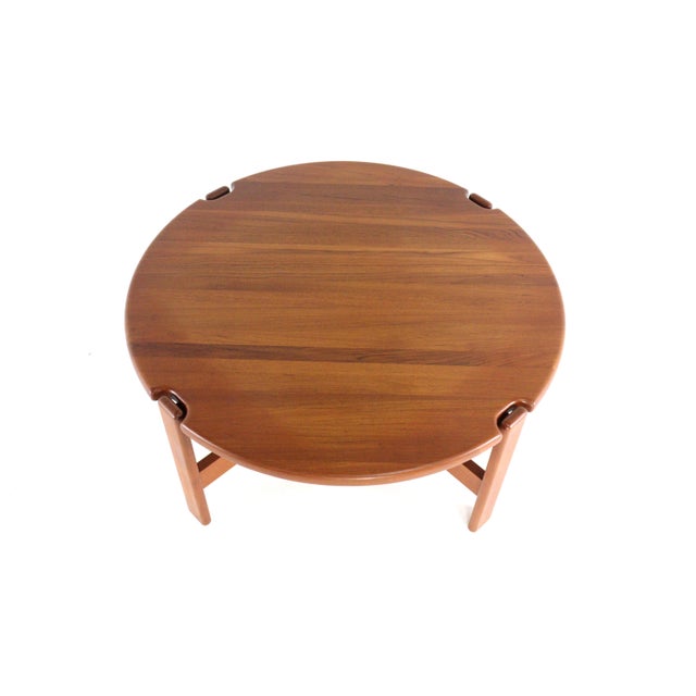 Teak Coffee Table attributed to Niels Bach, 1960s For Sale - Image 4 of 7