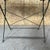 1950’s French Folding Wood And Forged Metal Base Table. Knee Clearance: 73cm Workshop Report: Our workshop team inspect...
