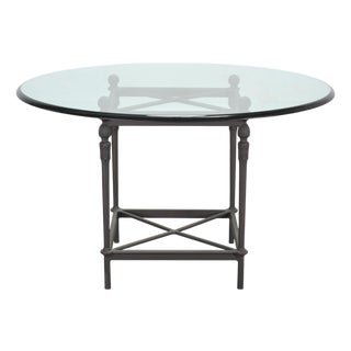 Michael Taylor Montecito Round Center or Garden Dining Table For Sale