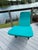 This is an original Barwa canvas cover lounge chair with springs. The frame and springs have been painted black, but they...