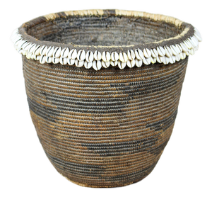 Vintage Tutsi Basket with Cowrie Shells