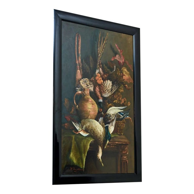 D. Huyvetter, Hunting Still Life, Oil Painting on Canvas, Framed For Sale