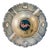 Art Deco 1920s Oscar Bach Bronze & Blue Enameled Ashtray, Lizard For Sale