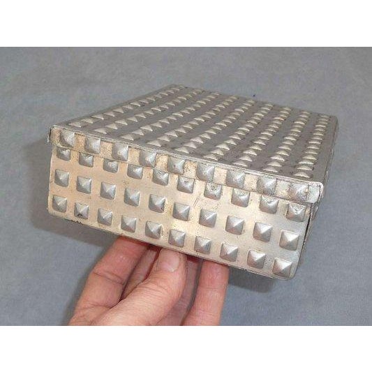 Early 20th Century Early 20th Century Art Nouveau Aluminium Candy Box, Attributed by Josef Hoffmann For Sale - Image 5 of 11