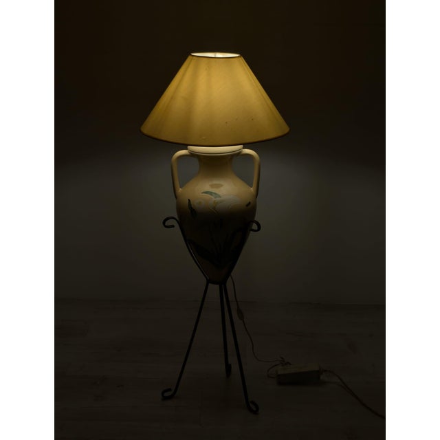 Vintage Ceramic Orange Floor Lamp, 1980s For Sale - Image 18 of 18