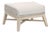 Tapestry Olefin Fabric Outdoor Footstool by Essentials for Living For Sale