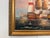 Vintage Oil Painting Naval Battle Ships Seascape Maritime Nautical Art Framed For Sale - Image 9 of 12
