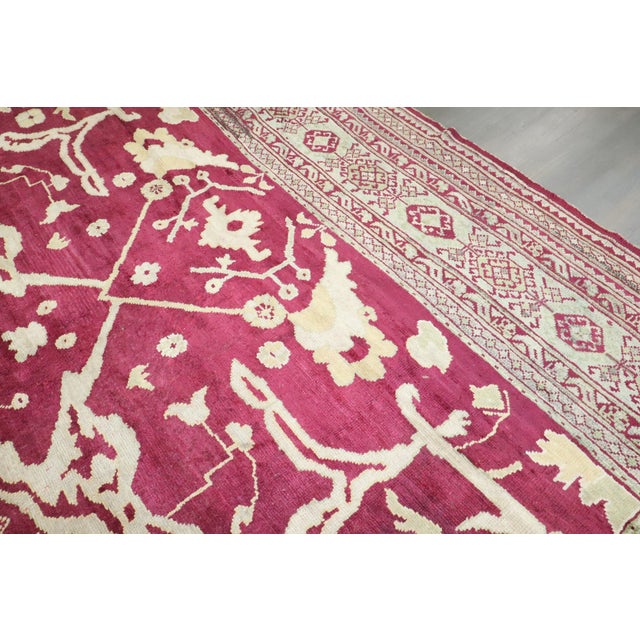 Textile Early 20th Century Zabihi Collection Large Square Turkish Oushak Rug - 16'2" x 16'4" For Sale - Image 7 of 12