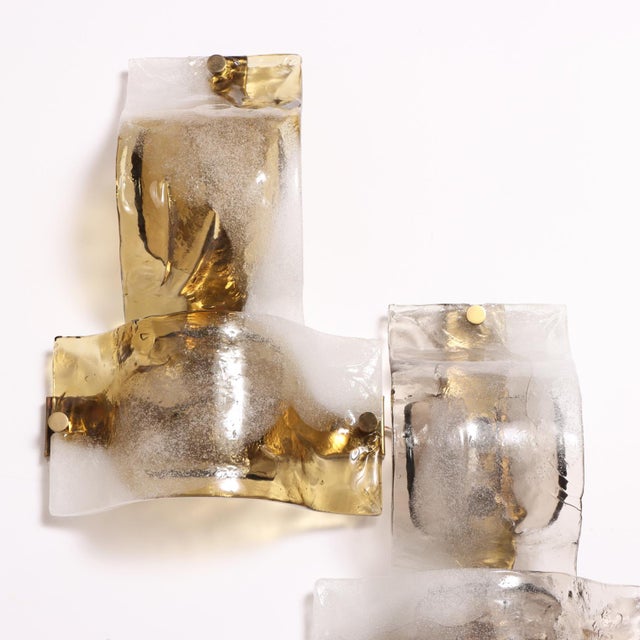Rare Mazzega Murano Wall Light Fixture, C. 1960. For Sale In Philadelphia - Image 6 of 7