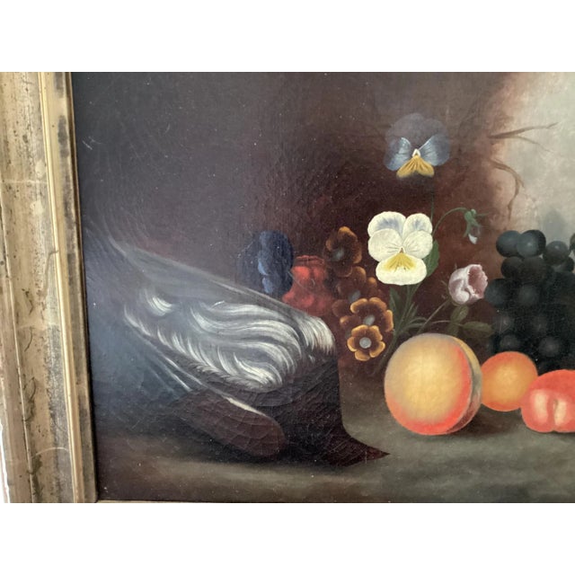 French Original Still Life Oil Painting Signed S. La Dure, Framed For Sale - Image 4 of 11