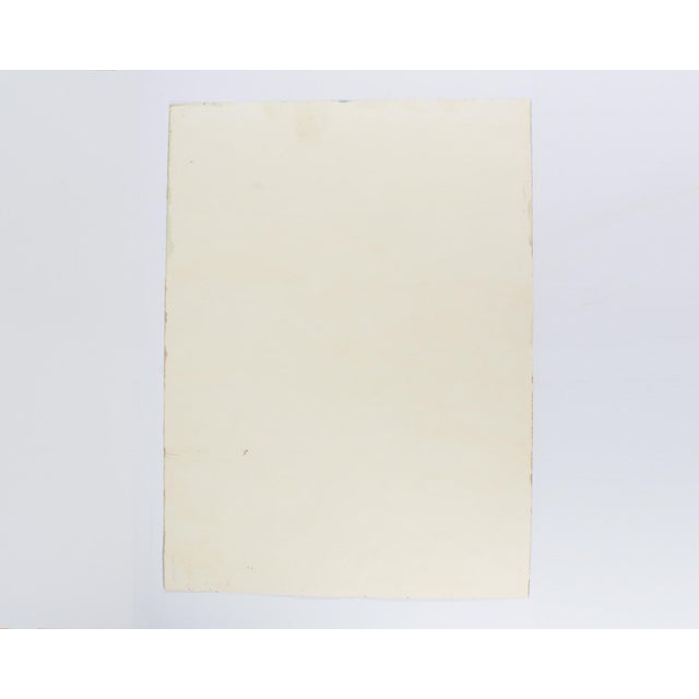 Blue 1980s Abstract Acrylic Landscape by Harry Hilson For Sale - Image 8 of 8