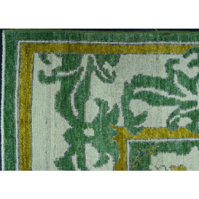 Turkish Oushak Rug 9'7" x 13'7" #20146 For Sale - Image 4 of 8