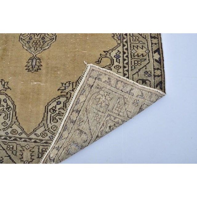 Handmade wool carpet in Turkish Anatolia , Vintage Oushak Rug,Turkish Vintage Anatolian Rug, Handmade wool Rug . One Of...