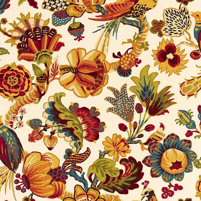 Sample- Schumacher Cambourne Fabric in Honey For Sale