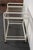 Vintage Tamiami Two Tier Glass and White Enamel Metal Bar Cart by Brown Jordan For Sale In New York - Image 6 of 16