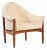 Milo Baughman for Thayer Coggin Mid Century Walnut Tufted Lounge Chair For Sale