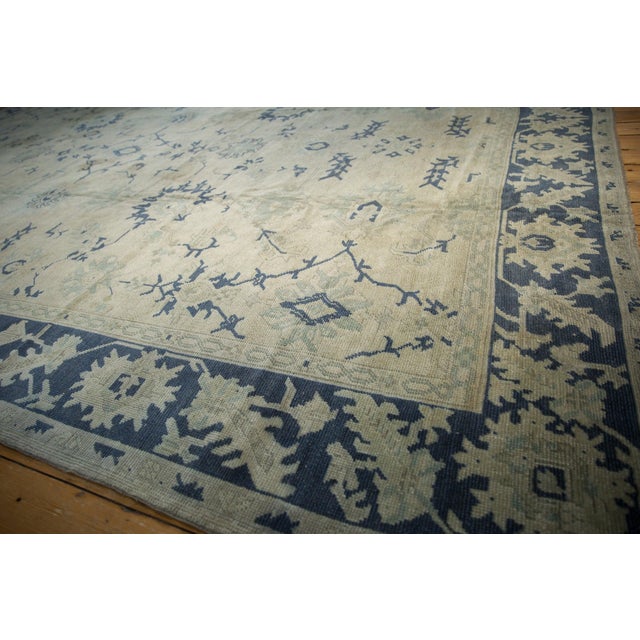 1920s Vintage Distressed Oushak Carpet - 11' x 16'3" For Sale - Image 5 of 13