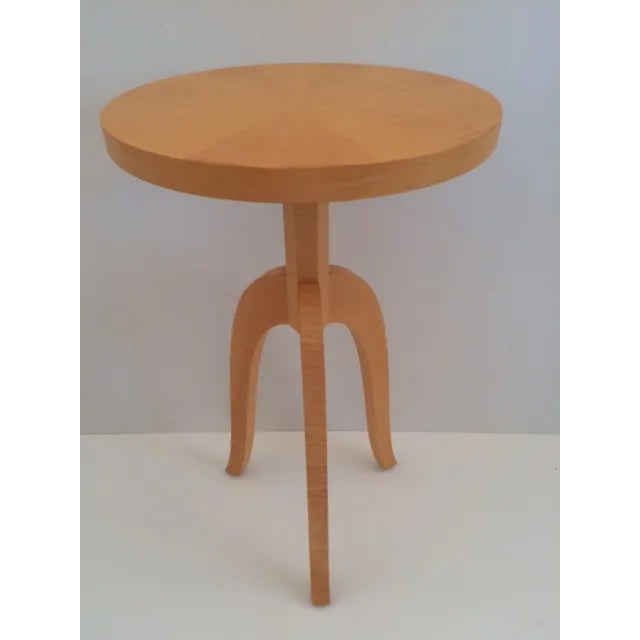 Todd Hase Sycamore Marquetry Gueridon Table For Sale - Image 10 of 10