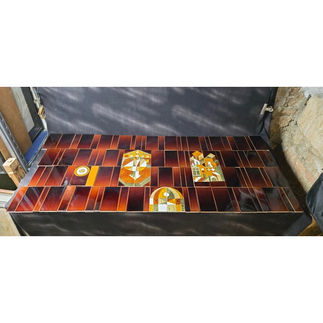 Glazed Ceramic Tiles by Roger Capron, 1970, Set of 112 For Sale - Image 13 of 13