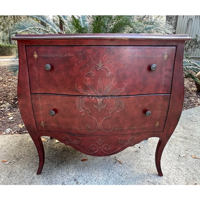 Paint Decorated Bombe Chest For Sale - Image 12 of 12