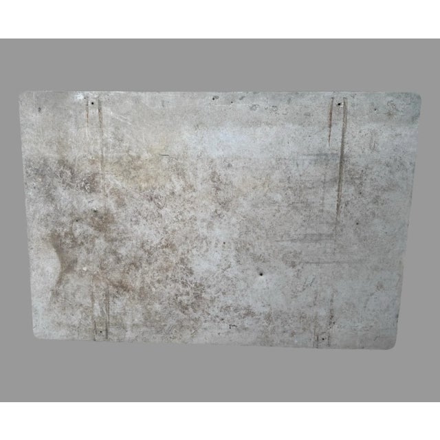 Vintage Mark Twain Hotel Painted Metal Billboard Advertising Sign For Sale - Image 4 of 5