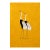 Golden Crane Portrait I, Japanese Crane Wall Art, Gold Bird Print, 24" X 36" For Sale