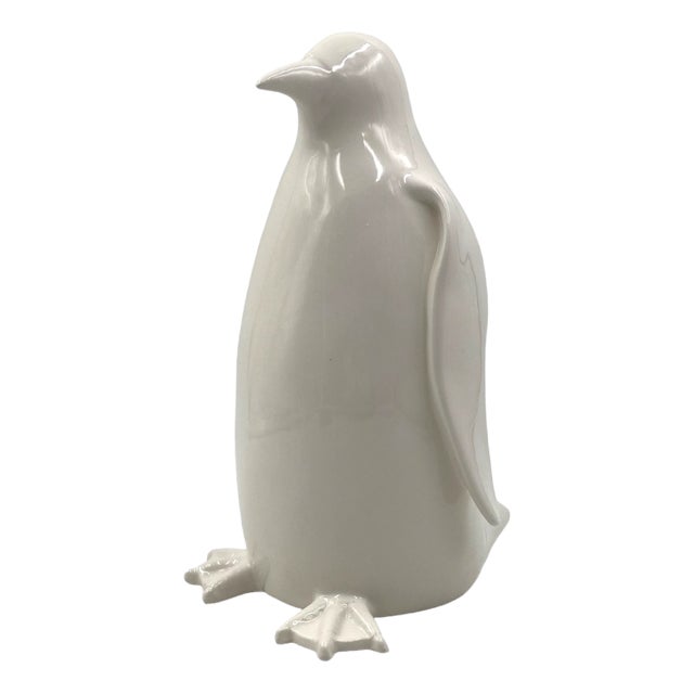 Ceramic Penguin Sculpture, Italy, 1980s For Sale