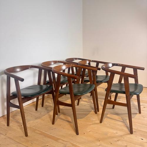 GE-525 Chairs by Hans J. Wegner, 1960s, Set of 6 For Sale - Image 3 of 10