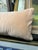 Pink Bella Notte Long Cotton Velvet Lumber Pillow in Pearl For Sale - Image 8 of 12