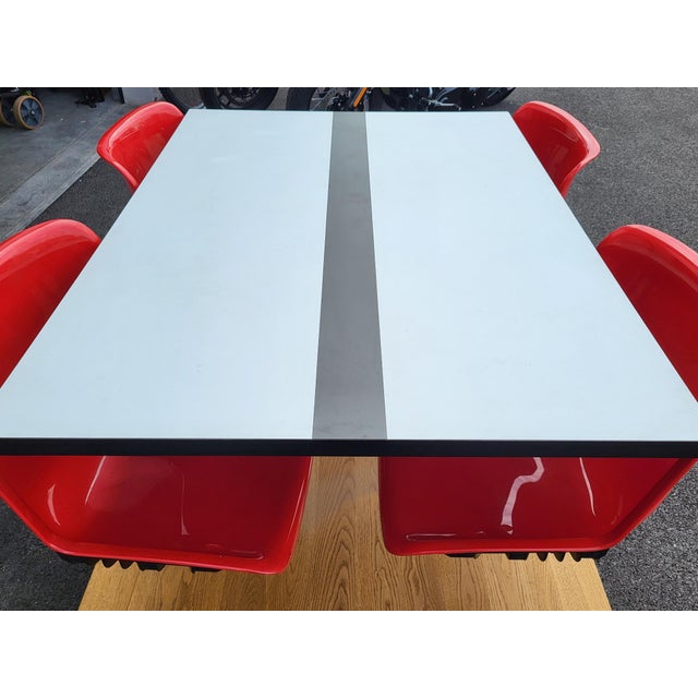 Tecno Modus Table and Chairs by Osvaldo Borsani for Tecno, 1970, Set of 5 For Sale - Image 4 of 18