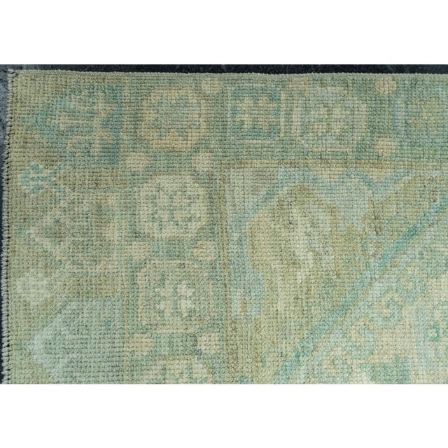 Turkish Oushak Rug 2'10" x 10'6" #20040 For Sale - Image 4 of 8
