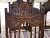 1920s Antique Set of Six Tudor Style Carved Dining Chairs For Sale - Image 4 of 4