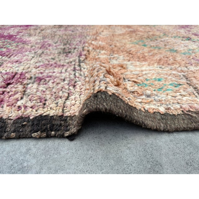 Mid-Century Modern Moroccan Handknotted Rug - 6'1" X 10'12" Ft For Sale - Image 3 of 10