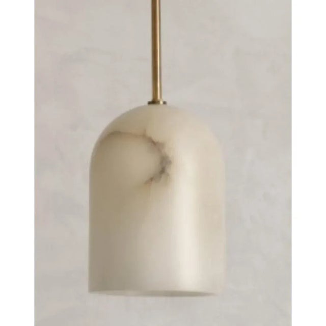 Belfry Alabaster Tube 22 Pendant by Contain For Sale - Image 4 of 6