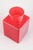 Luciano Vistosi (1931-2010) for Murano. Art glass vase, 1960s. Geometric vase in clear red glass with a cylindrical neck...