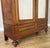 French Two-Door Wardrobe in Oak with Mirror For Sale - Image 12 of 18