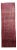 Vintage Fruit Punch, Charcoal & Indigo Runner Rug , 4.2 x 13.4 For Sale