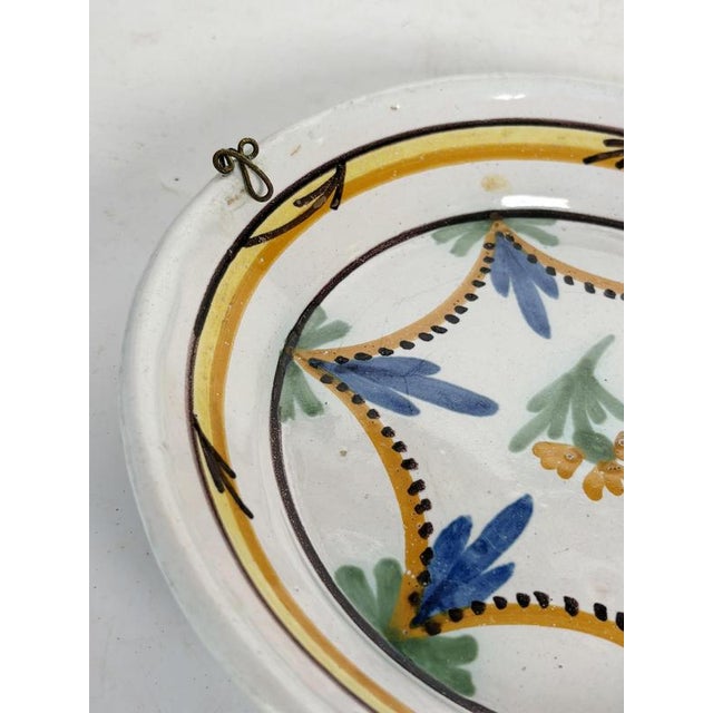 Antique French Ceramic Plates, 1800s, Set of 2 For Sale - Image 10 of 17